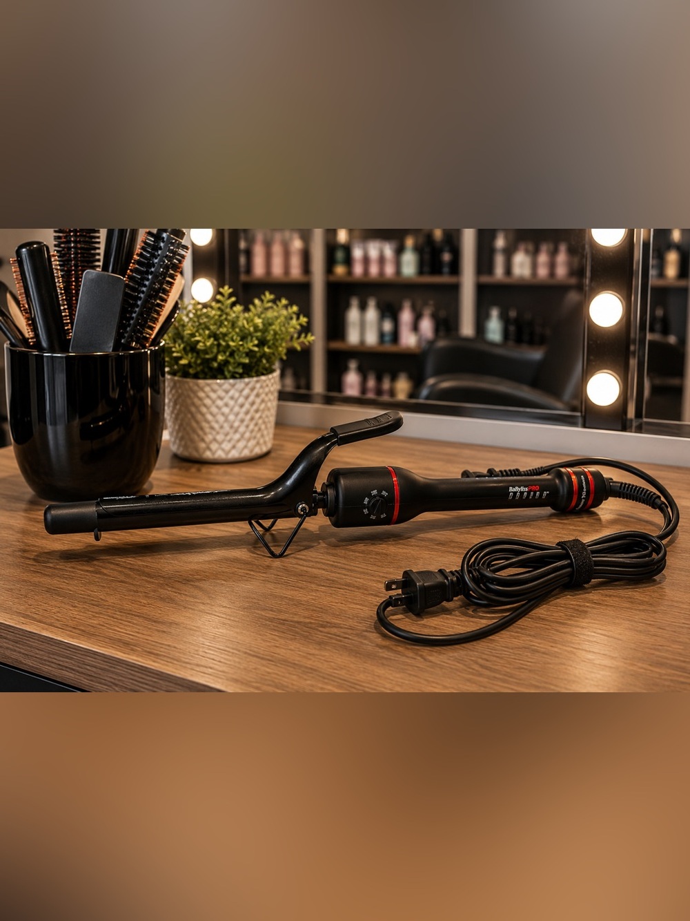 BaBylissPRO RAPIDO Nano Titanium Professional Curling Iron 1” Adjustable Heat